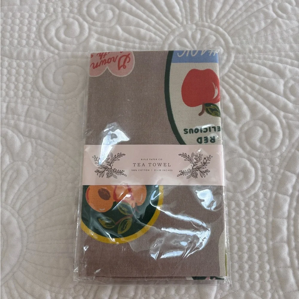 NEW Rifle Paper Co. Fruit Stand Tea Towel